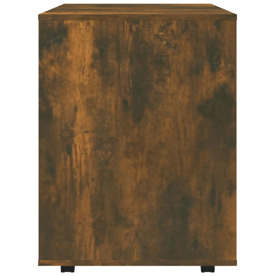 Kast Verrijdbaar 60X53X72 Cm Bewerkt Hout Gerookt Eikenkleurig 1