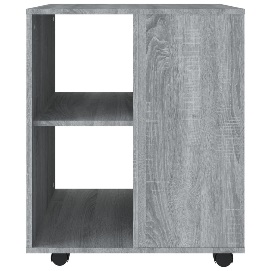 Kast Verrijdbaar 60X53X72 Cm Bewerkt Hout Eiken Grijs sonoma