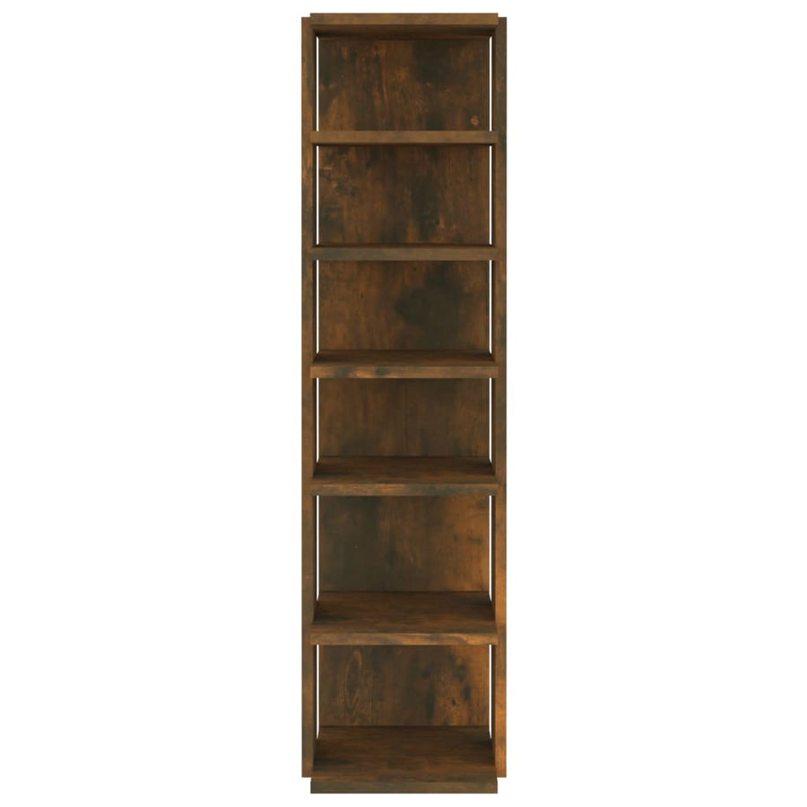 Schoenenrekken 2 st 27,5x27x102 cm bewerkt hout gerookt eiken Gerookt eiken