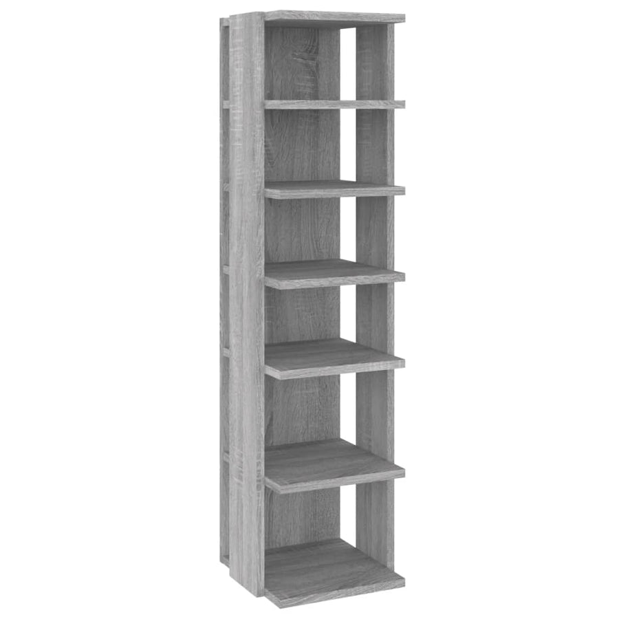 Schoenenrek 27,5x27x102 cm bewerkt hout grijs sonoma 1 Grijs sonoma