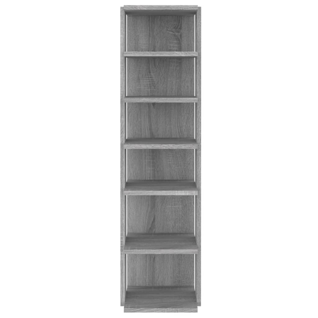 Schoenenrek 27,5x27x102 cm bewerkt hout grijs sonoma 1 Grijs sonoma