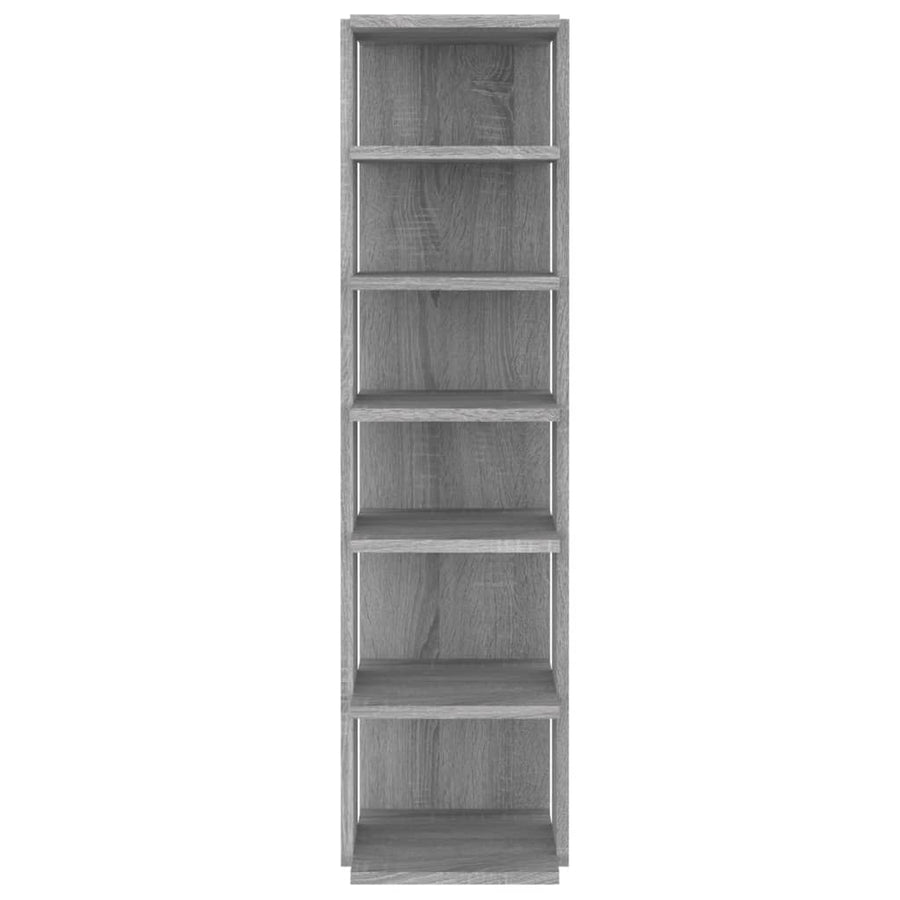 Schoenenrek 27,5x27x102 cm bewerkt hout grijs sonoma 1 Grijs sonoma
