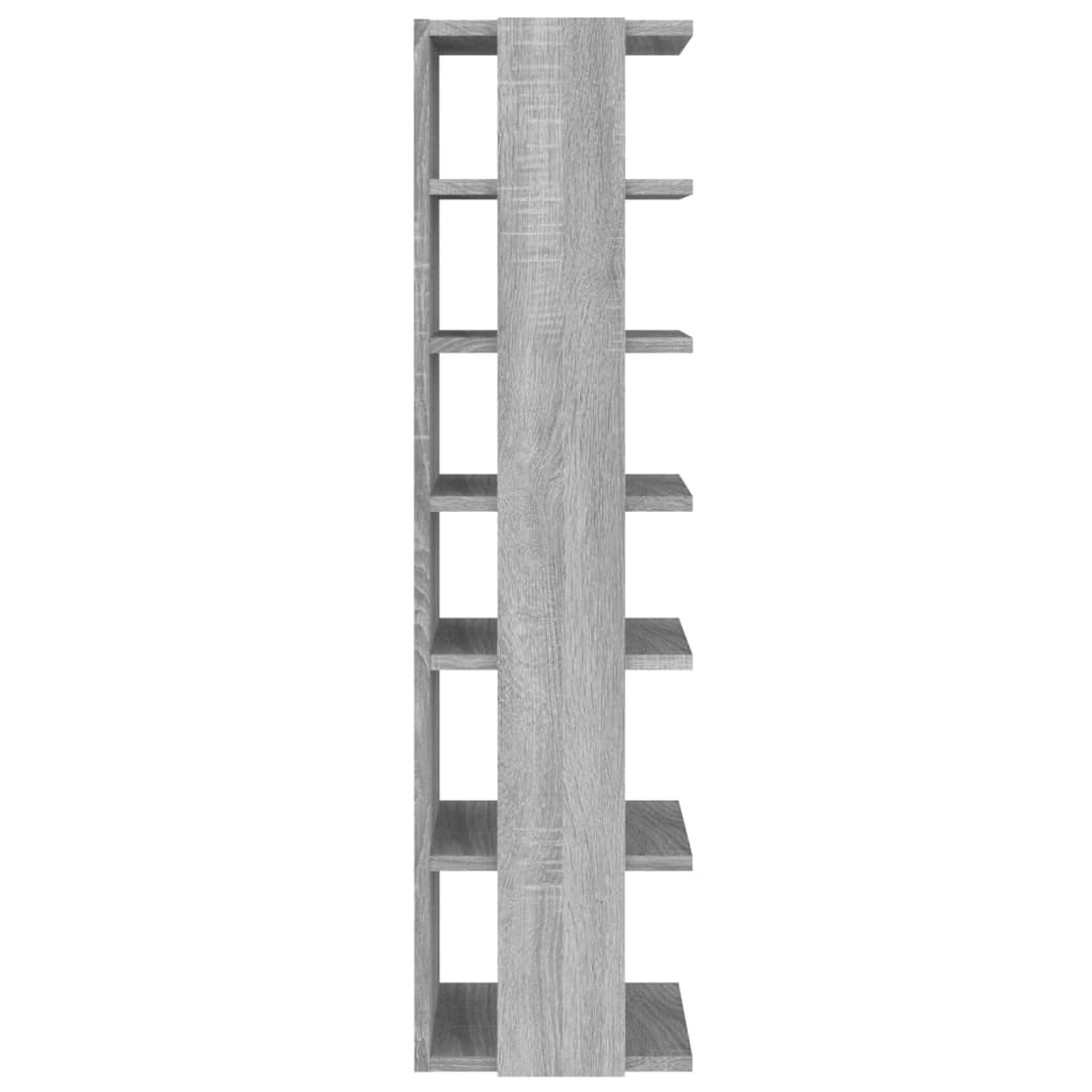 Schoenenrek 27,5x27x102 cm bewerkt hout grijs sonoma 1 Grijs sonoma
