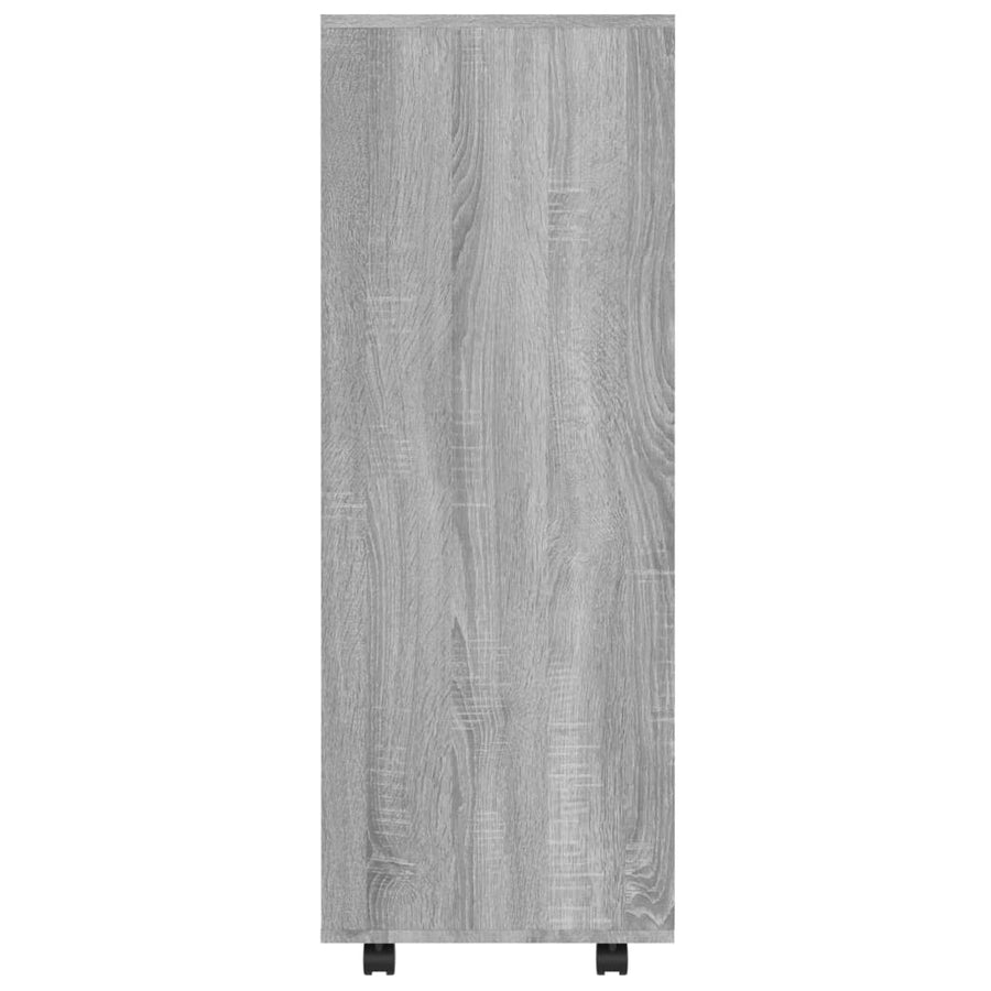 Kledingkast 80X40X0 Cm Bewerkt Hout Eikenkleurig Grijs sonoma
