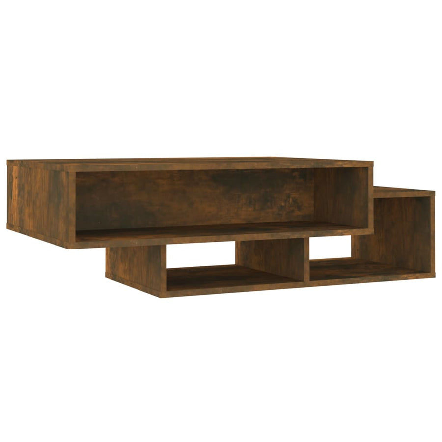 Salontafel 05X55X32 Cm Bewerkt Hout Kleurig Gerookt eiken