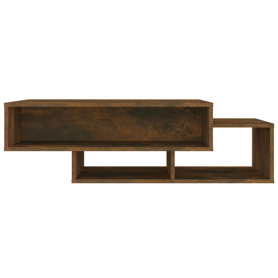 Salontafel 05X55X32 Cm Bewerkt Hout Kleurig Gerookt eiken