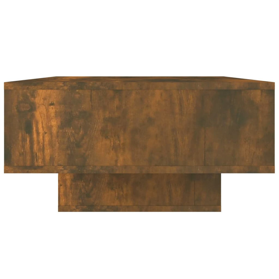 Salontafel 05X55X32 Cm Bewerkt Hout Kleurig Gerookt eiken