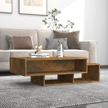Salontafel 05X55X32 Cm Bewerkt Hout Kleurig Gerookt eiken