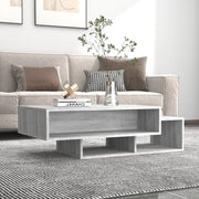 Salontafel 105x55x32 cm bewerkt hout grijs sonoma