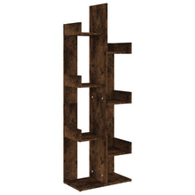 Boekenkast 48X25,5X40 Cm Bewerkt Hout Kleurig Gerookt eiken