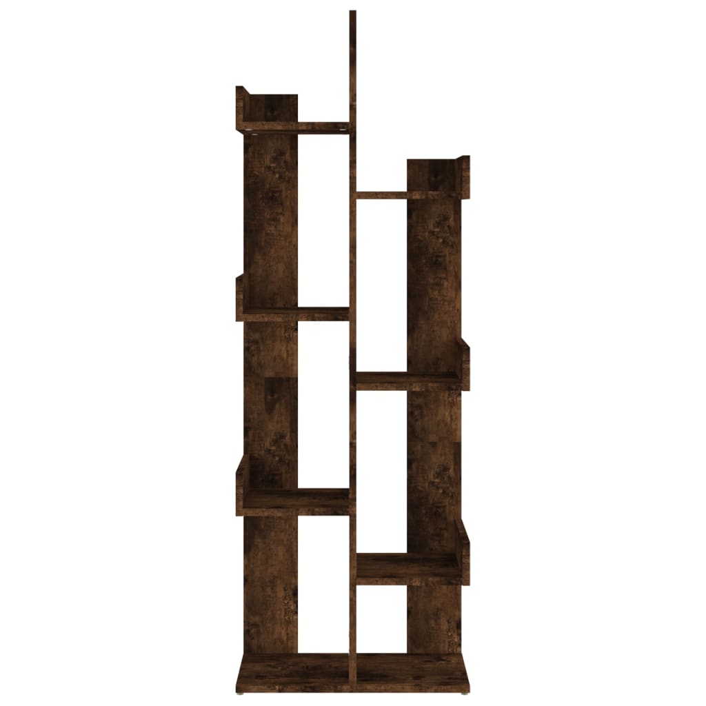 Boekenkast 48X25,5X40 Cm Bewerkt Hout Kleurig Gerookt eiken