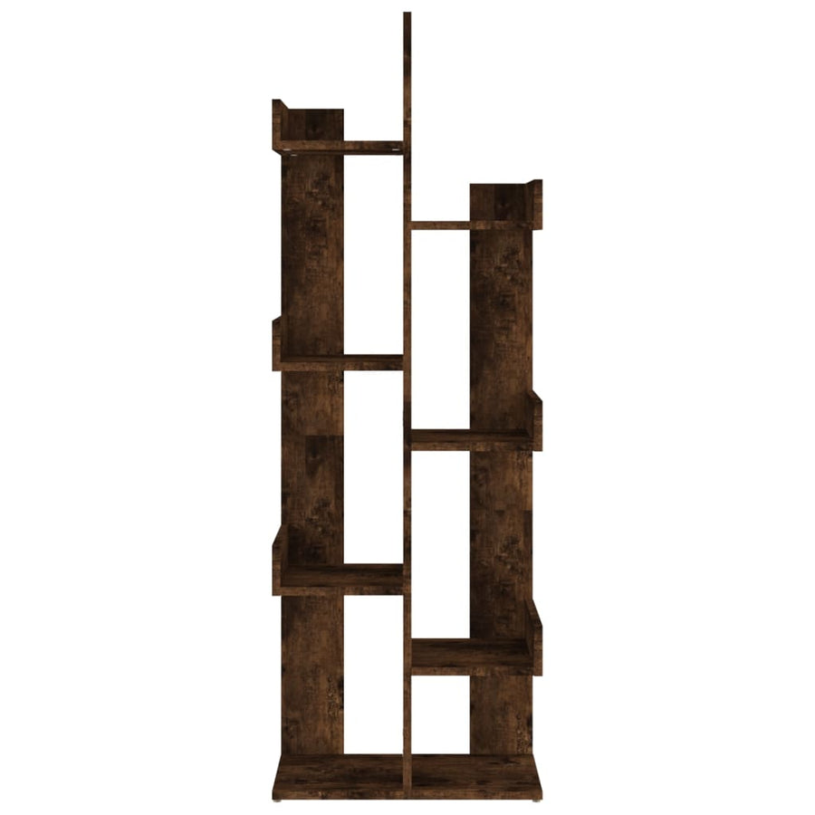 Boekenkast 48X25,5X40 Cm Bewerkt Hout Kleurig Gerookt eiken