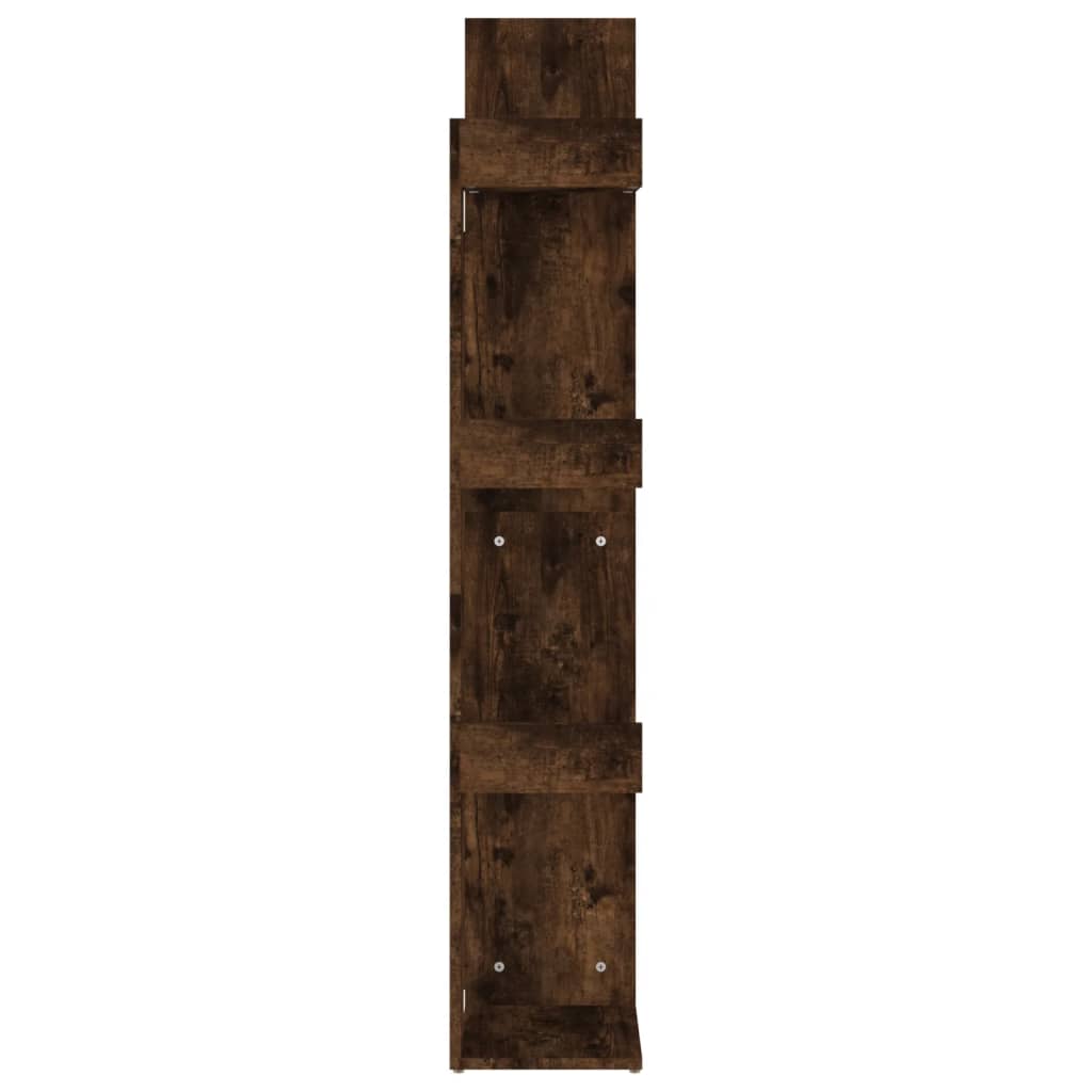 Boekenkast 48X25,5X40 Cm Bewerkt Hout Kleurig Gerookt eiken