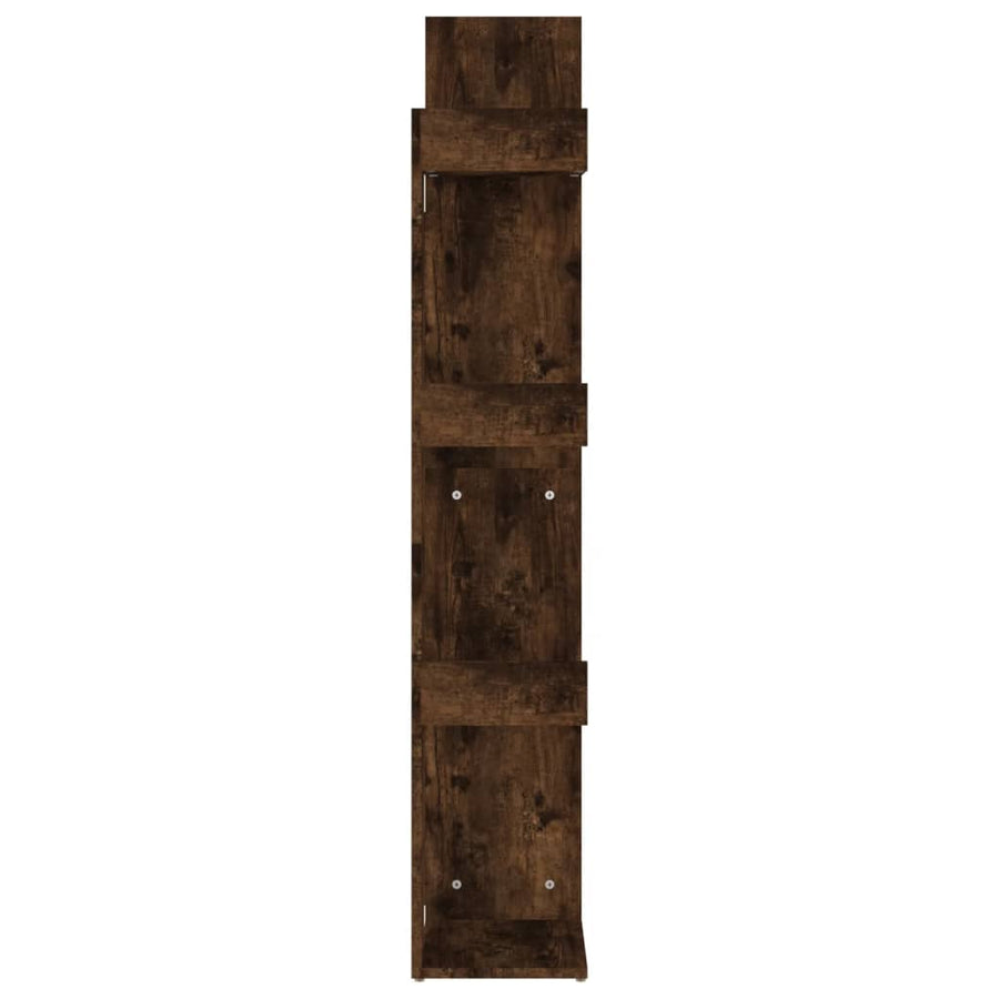 Boekenkast 48X25,5X40 Cm Bewerkt Hout Kleurig Gerookt eiken