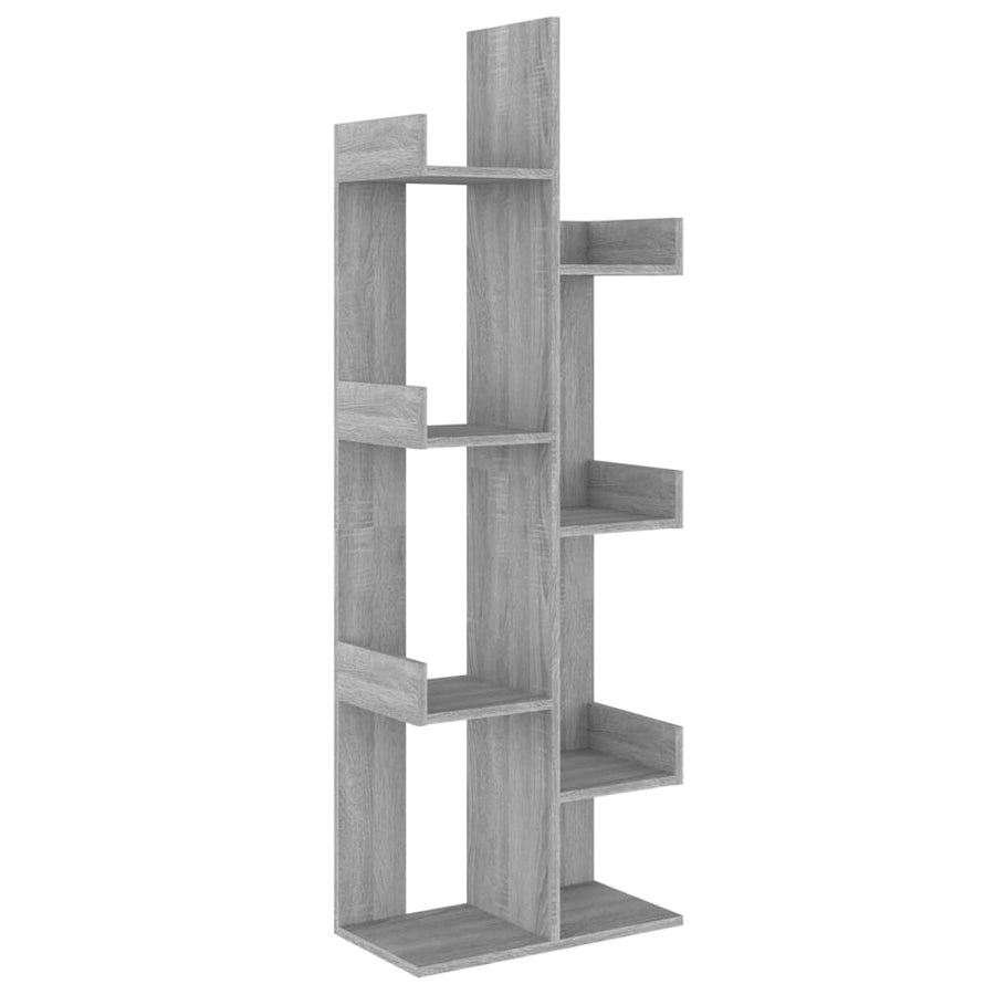 Boekenkast 48X25,5X40 Cm Bewerkt Hout Eikenkleur Grijs sonoma