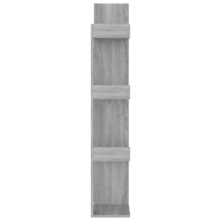 Boekenkast 48X25,5X40 Cm Bewerkt Hout Eikenkleur Grijs sonoma