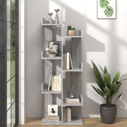 Boekenkast 48x25,5x140 cm grijs sonoma eiken bewerkt hout