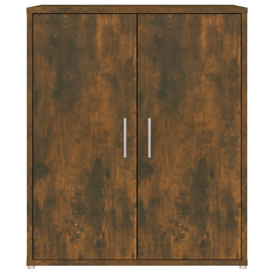 Schoenenkast 60x35x70 cm bewerkt hout gerookt eikenkleurig Gerookt eiken