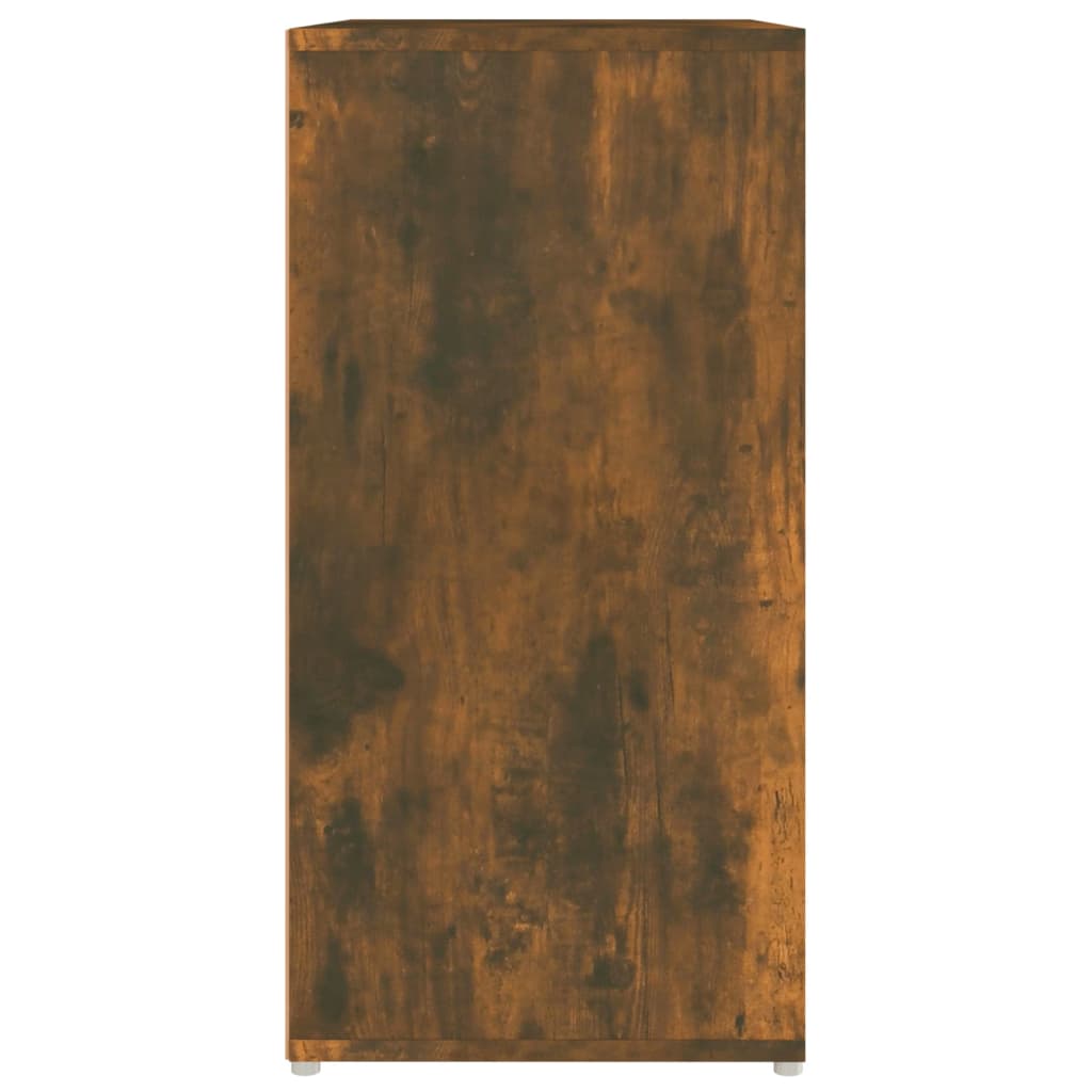 Schoenenkast 60x35x70 cm bewerkt hout gerookt eikenkleurig Gerookt eiken