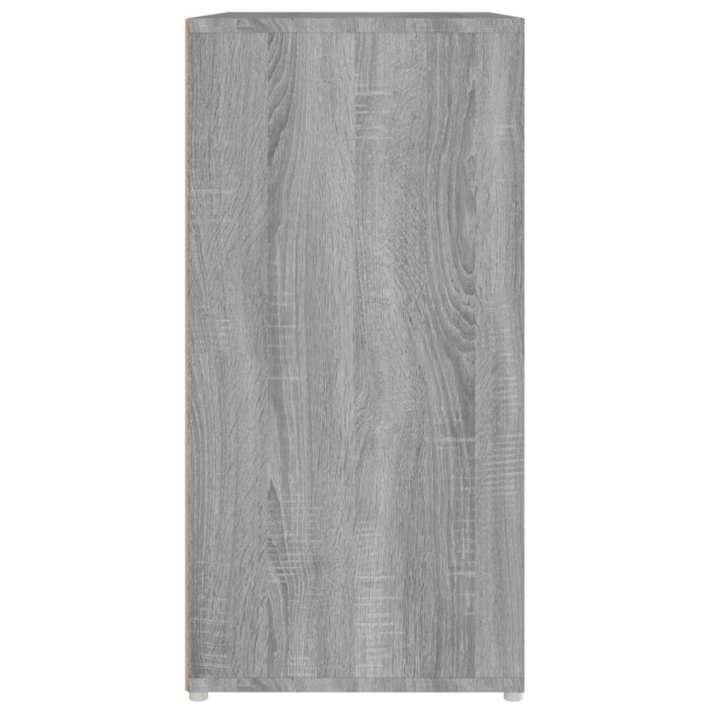Schoenenkast 60x35x70 cm bewerkt hout grijs sonoma eikenkleurig Grijs sonoma