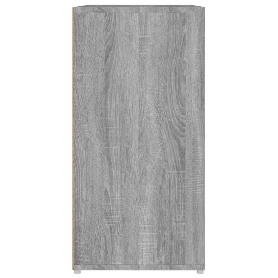 Schoenenkast 60x35x70 cm bewerkt hout grijs sonoma eikenkleurig Grijs sonoma