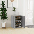 Schoenenkast 60x35x70 cm bewerkt hout grijs