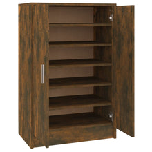 Schoenenkast 60X35X92 Cm Bewerkt Hout Kleurig Gerookt eiken