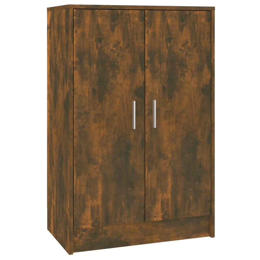 Schoenenkast 60X35X92 Cm Bewerkt Hout Kleurig Gerookt eiken