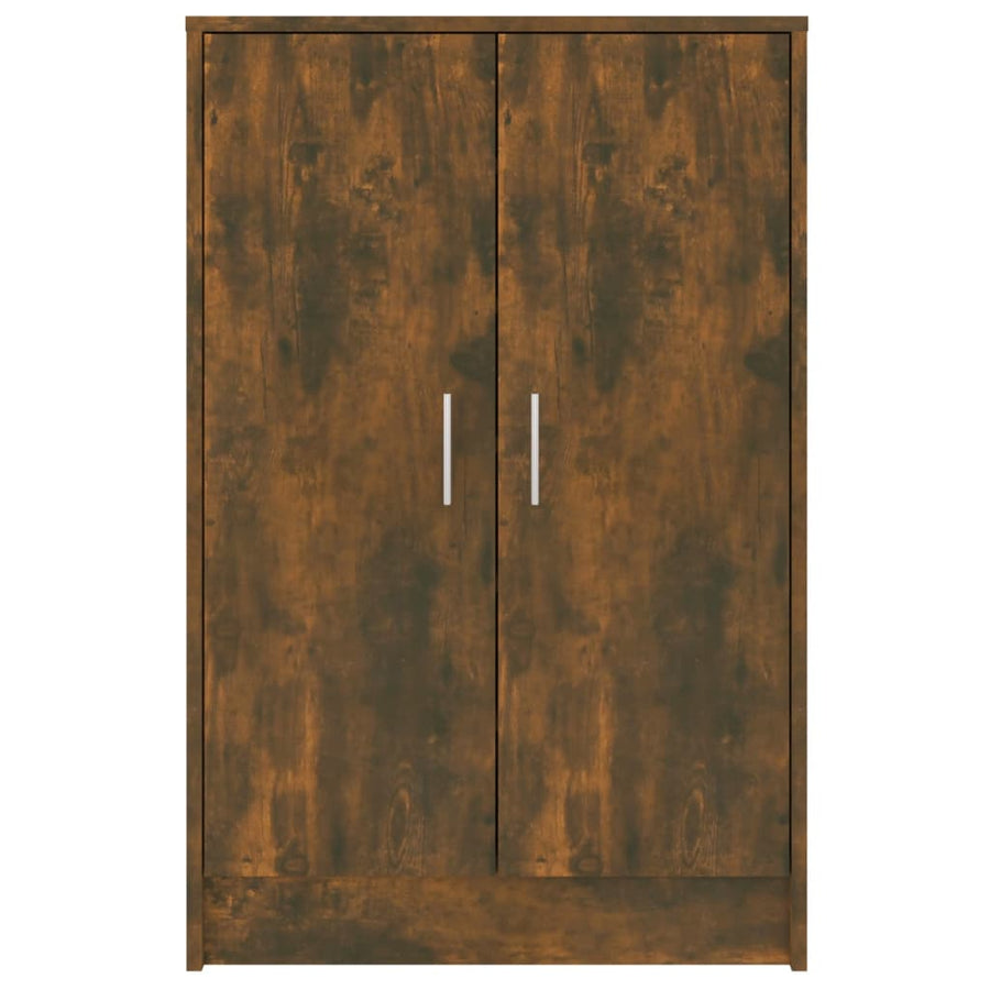 Schoenenkast 60X35X92 Cm Bewerkt Hout Kleurig Gerookt eiken