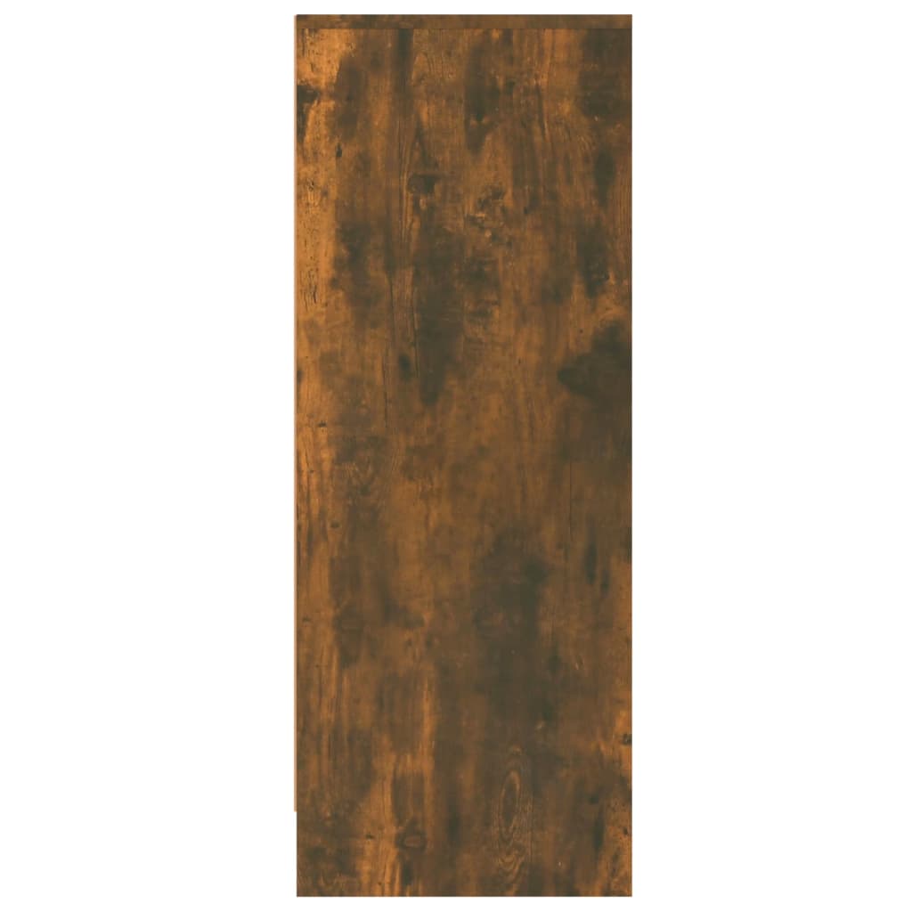 Schoenenkast 60X35X92 Cm Bewerkt Hout Kleurig Gerookt eiken