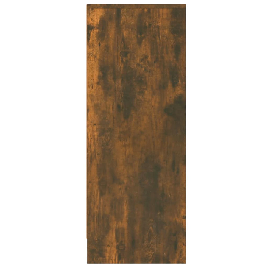 Schoenenkast 60X35X92 Cm Bewerkt Hout Kleurig Gerookt eiken