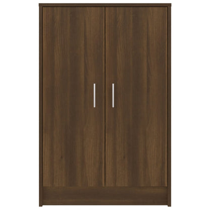 Schoenenkast 60x35x92 cm bewerkt hout bruin eikenkleur