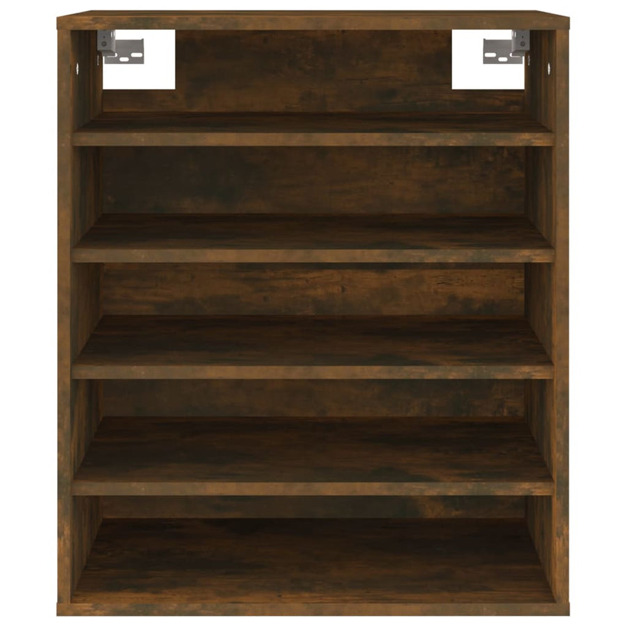 Schoenenkast 60X35X70 Cm Bewerkt Hout Kleurig Gerookt eiken