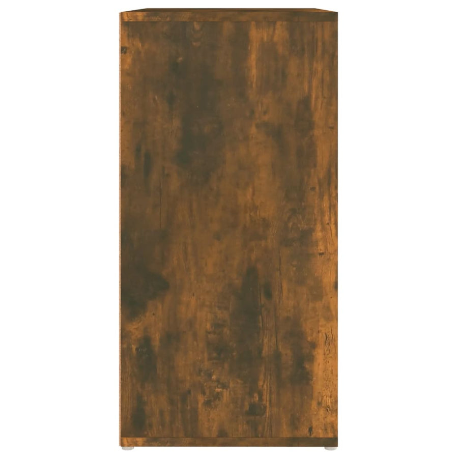 Schoenenkast 60X35X70 Cm Bewerkt Hout Kleurig Gerookt eiken