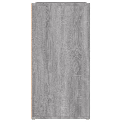 Schoenenkast 60X35X70 Cm Bewerkt Hout Eikenkleurig Grijs sonoma