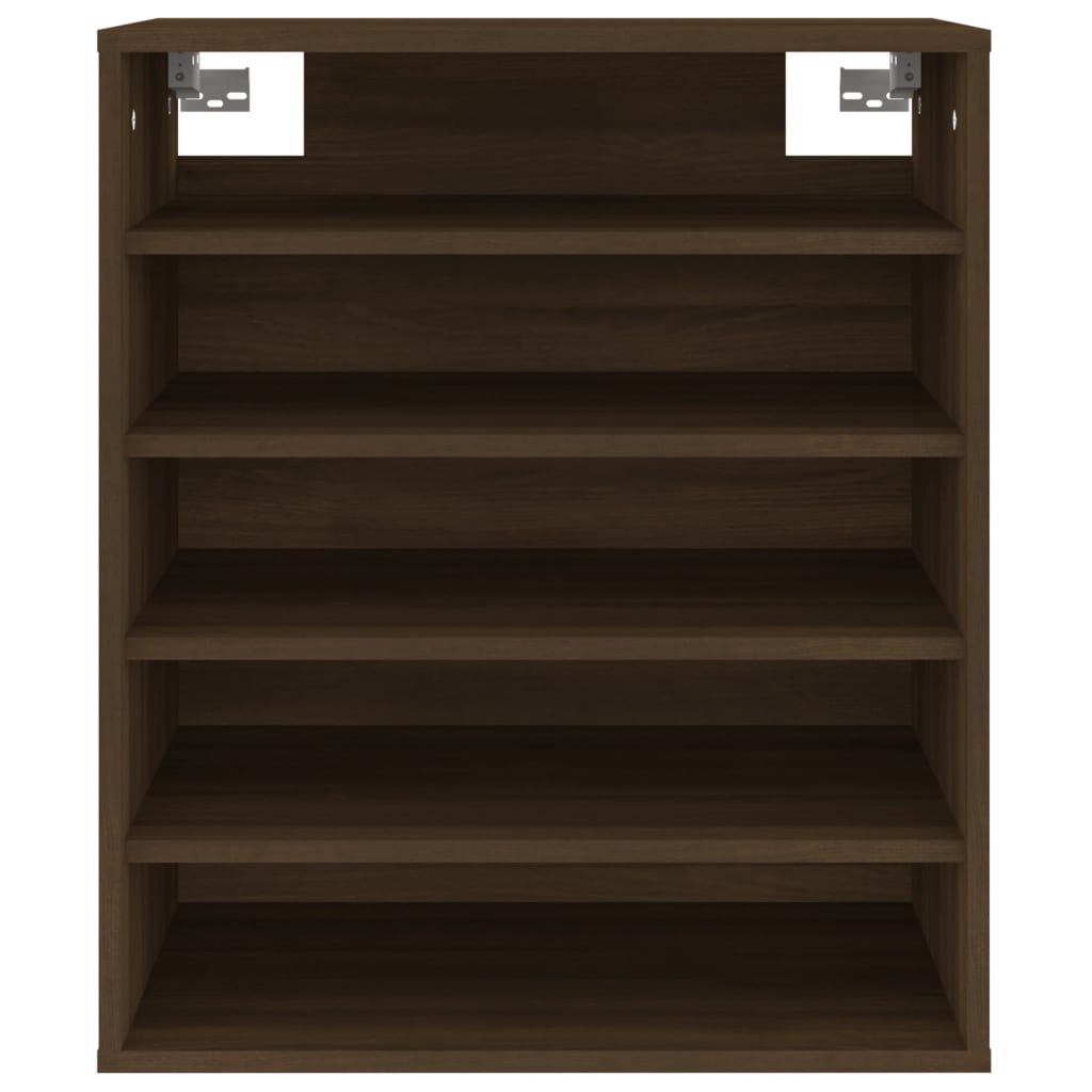 Schoenenkast 60X35X70 Cm Bewerkt Hout Bruineikenkleurig bruin eikenkleur