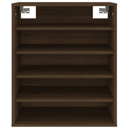 Schoenenkast 60X35X70 Cm Bewerkt Hout Bruineikenkleurig bruin eikenkleur