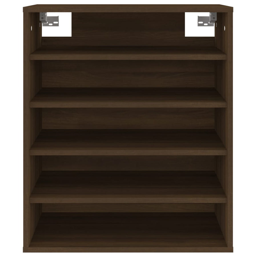 Schoenenkast 60X35X70 Cm Bewerkt Hout Bruineikenkleurig bruin eikenkleur