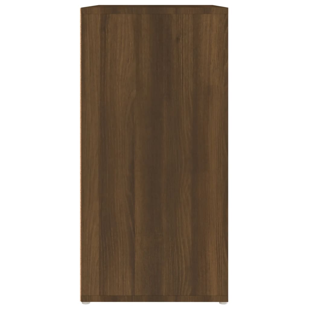 Schoenenkast 60X35X70 Cm Bewerkt Hout Bruineikenkleurig bruin eikenkleur