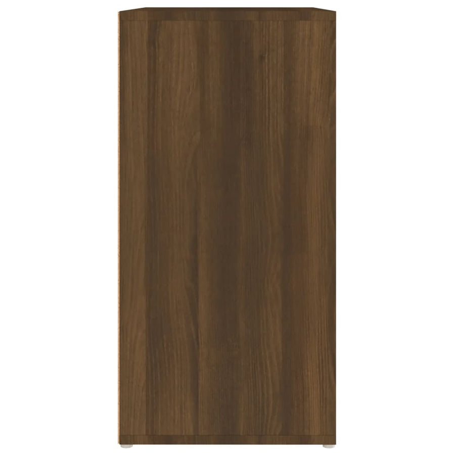 Schoenenkast 60X35X70 Cm Bewerkt Hout Bruineikenkleurig bruin eikenkleur