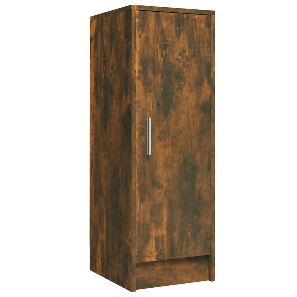 Schoenenkast 32x35x92 cm bewerkt hout gerookt eikenkleurig Gerookt eiken