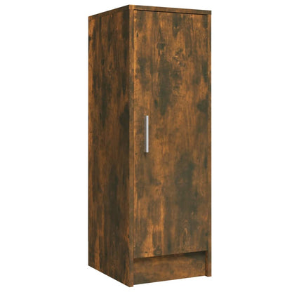 Schoenenkast 32x35x92 cm bewerkt hout gerookt eikenkleurig Gerookt eiken