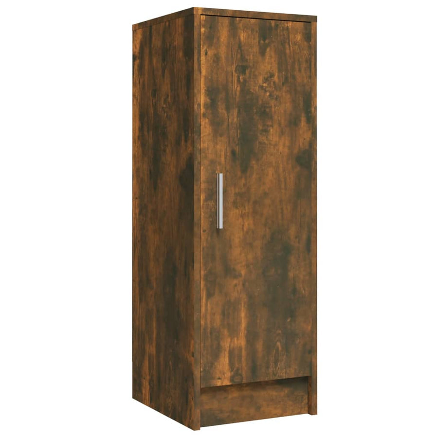 Schoenenkast 32x35x92 cm bewerkt hout gerookt eikenkleurig Gerookt eiken