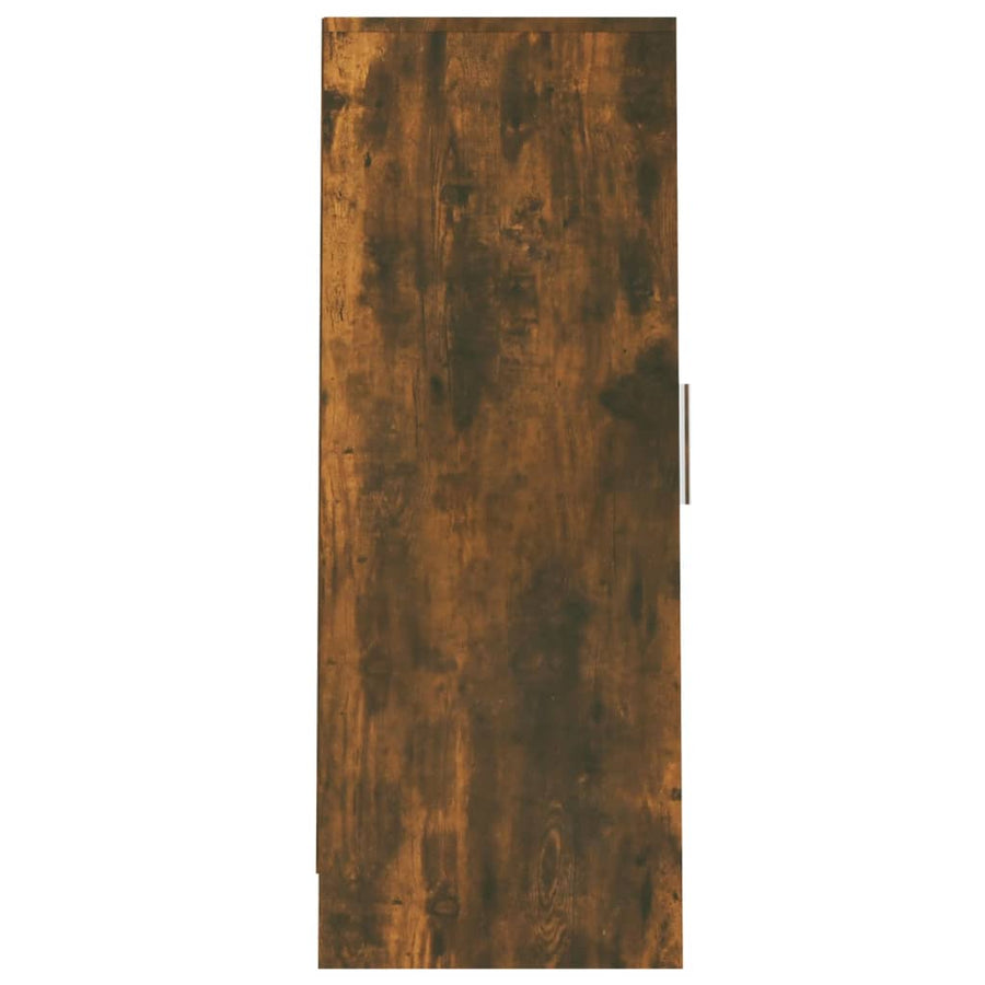 Schoenenkast 32x35x92 cm bewerkt hout gerookt eikenkleurig Gerookt eiken
