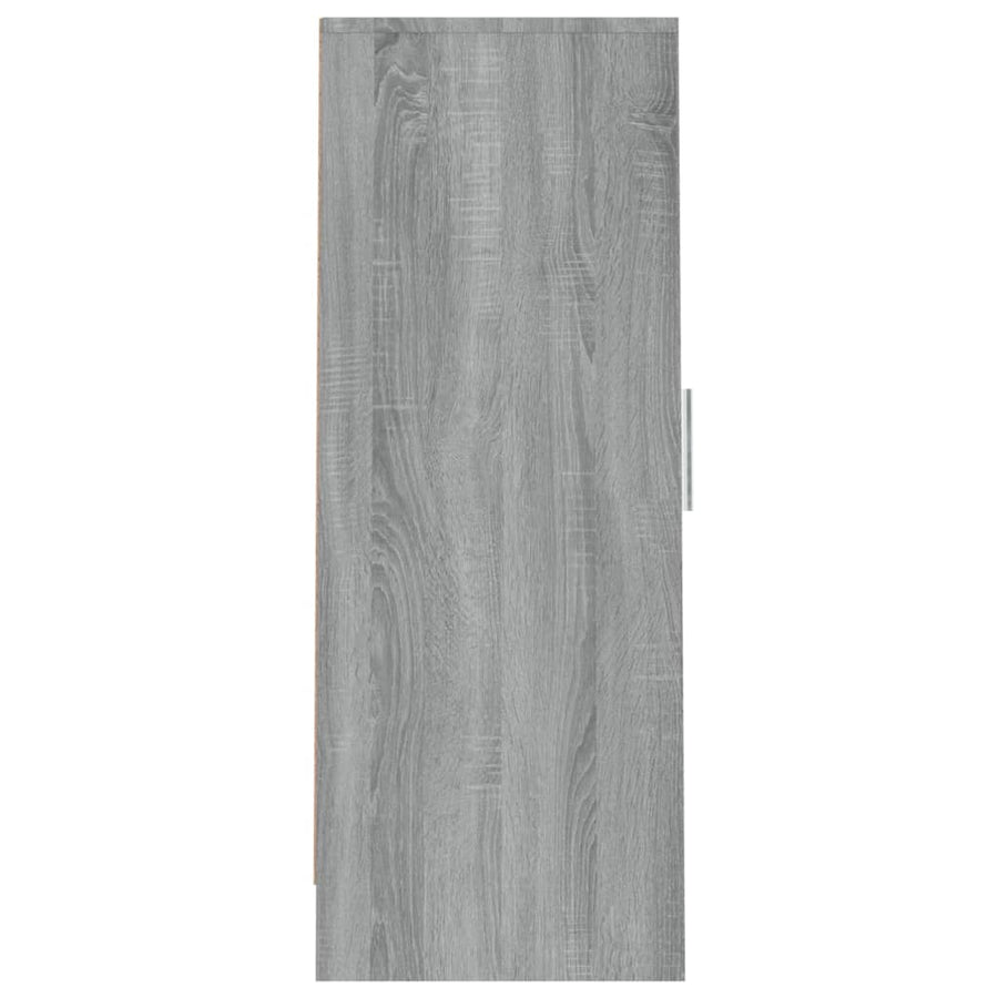 Schoenenkast 32x35x92 cm bewerkt hout grijs sonoma eikenkleurig Grijs sonoma