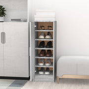 Schoenenkast 32x35x92 cm bewerkt hout grijs sonoma