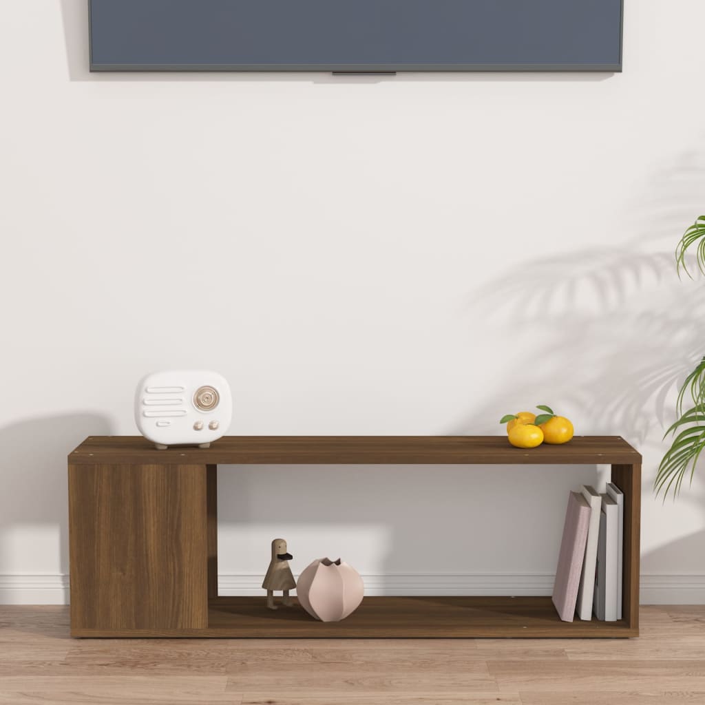 Tv-Meubel 00X24X32 Cm Bewerkt Hout Kleurig Bruineiken