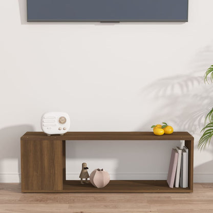 Tv-Meubel 00X24X32 Cm Bewerkt Hout Kleurig Bruineiken