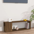 TV cabinet 100x24x32 cm engineered wood brown oak effect
