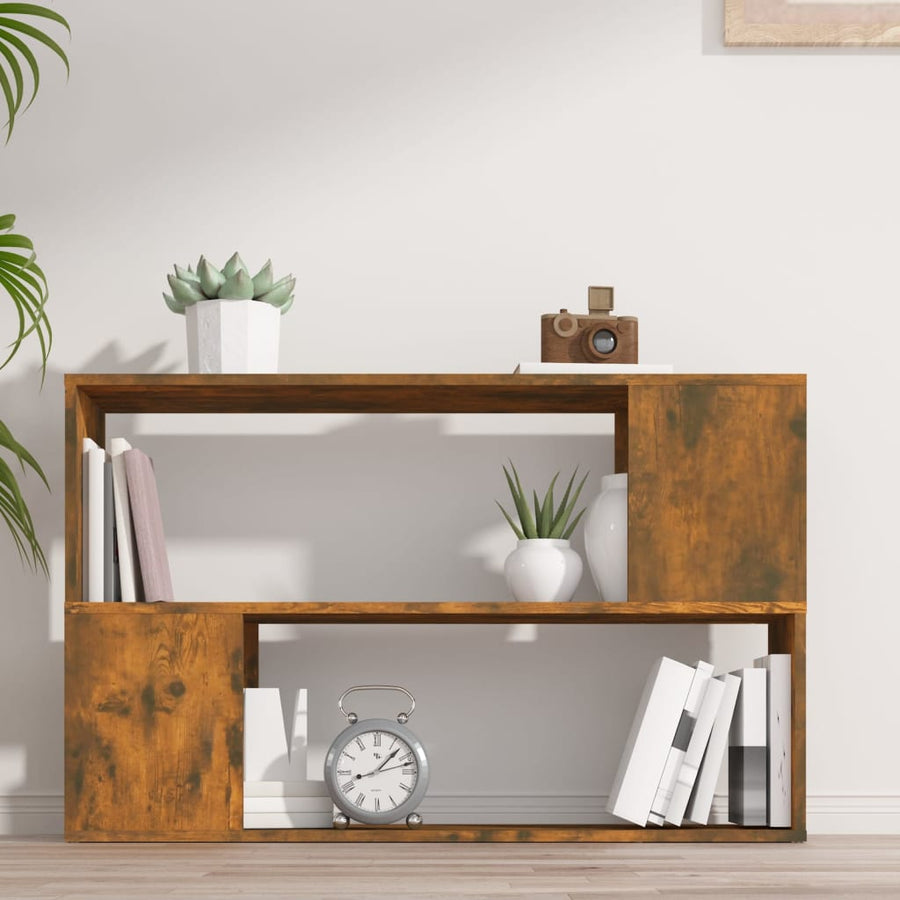 Boekenkast 00X24X63 Cm Bewerkt Hout Kleurig Gerookt eiken
